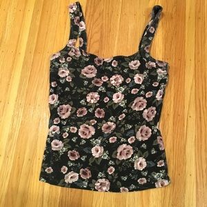 Garage floral tank top